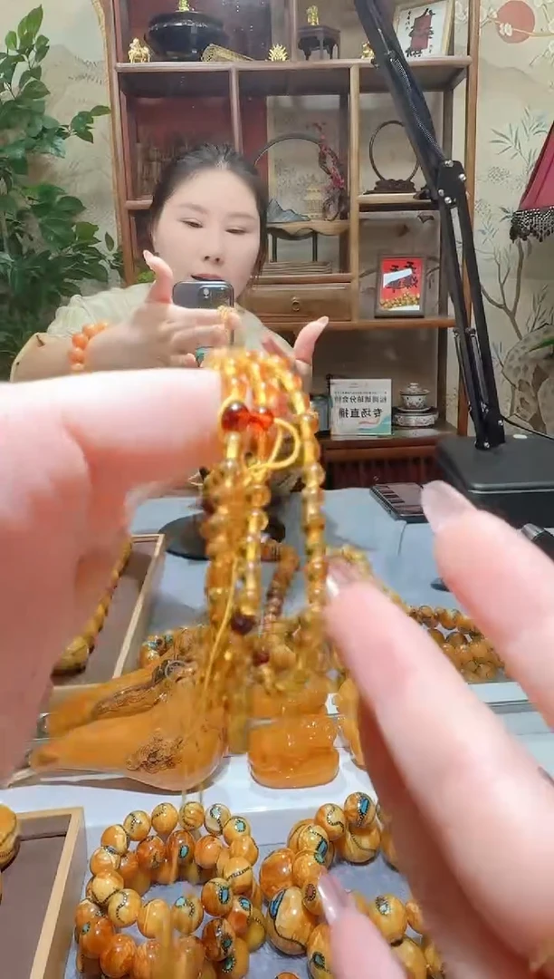 蜜蜡颈饰未镶嵌230天然蜜蜡珠宝奇石全都保真