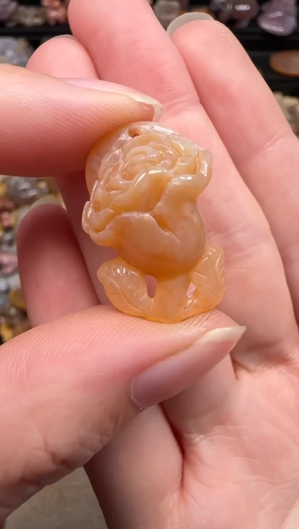 硅化珊瑚（珊瑚玉）未镶嵌颈饰942