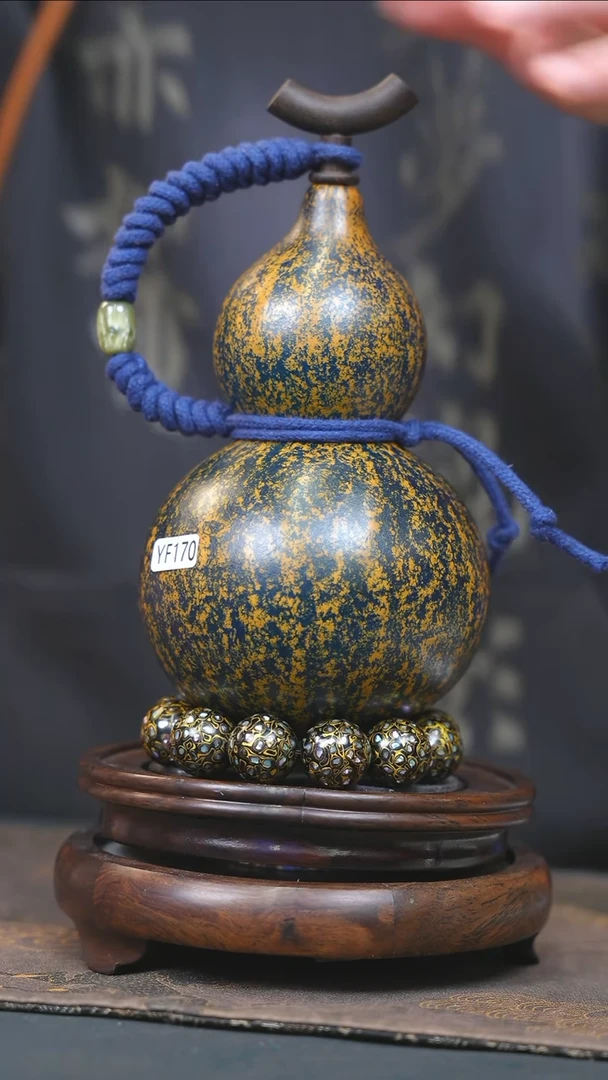 【闪购商品】YF170大漆酒葫芦不包手串及旋转底座