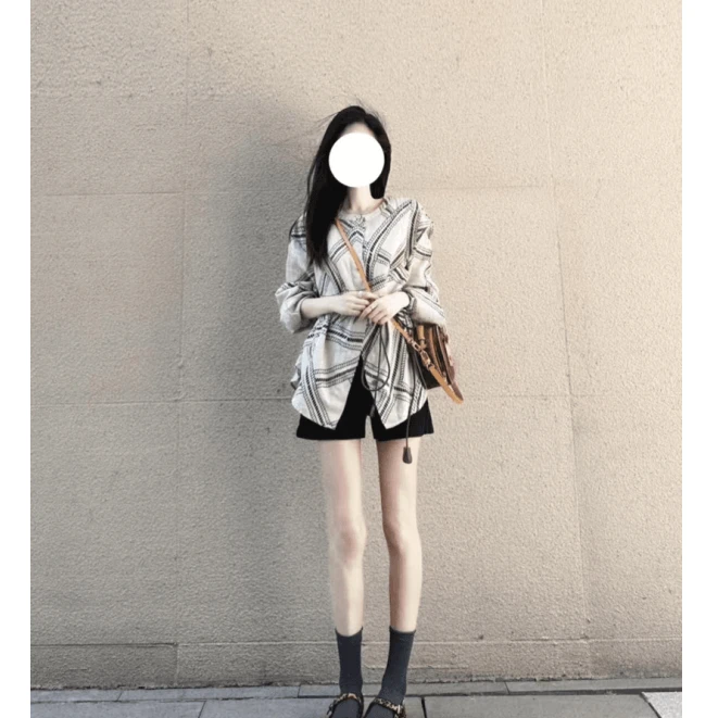 INS CEC2025高级感个性浪漫感民族风图腾衬衫外套休闲短裤套装