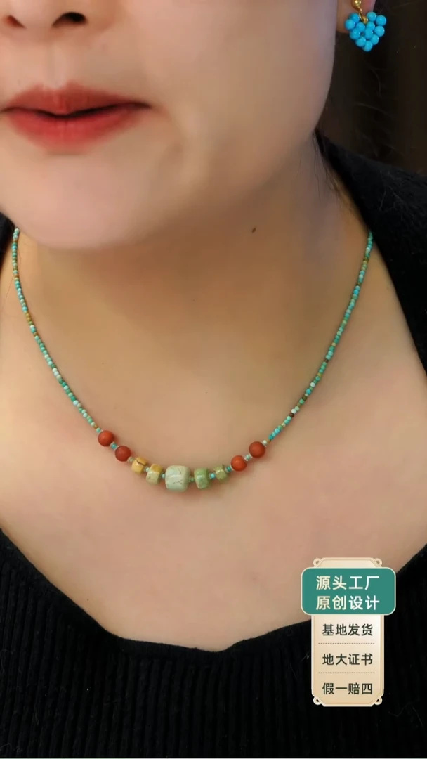 蜜蜡颈饰银S925镶嵌发货一件