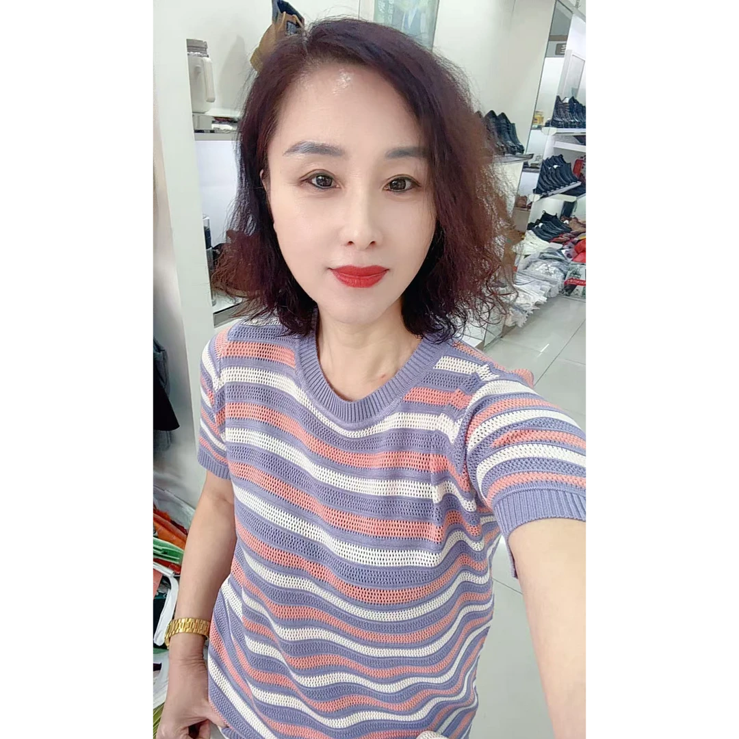 空调衫条纹短袖衫