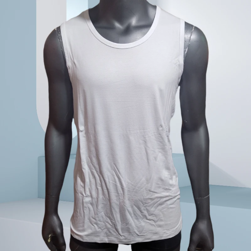 庄泰男款宽肩网眼透气运动背心凉感不沾身柔软宽松薄款时尚不变形
