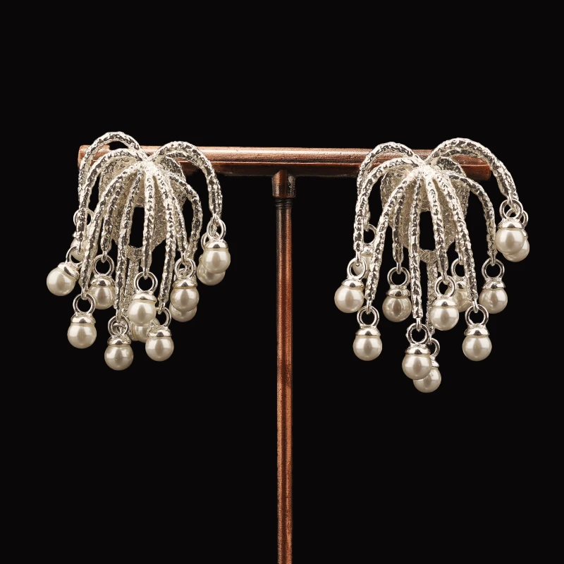 一漾 铜合金玻璃耳饰 设计师款 耳环