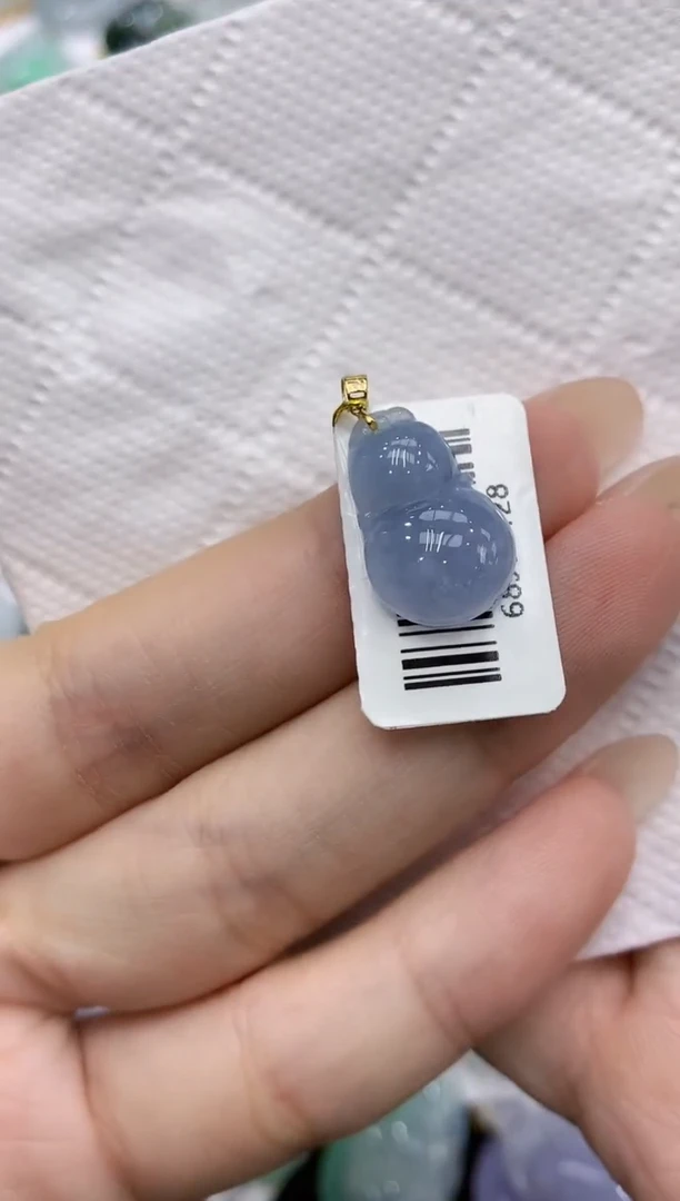 颈饰18K金镶嵌翡翠111111111111