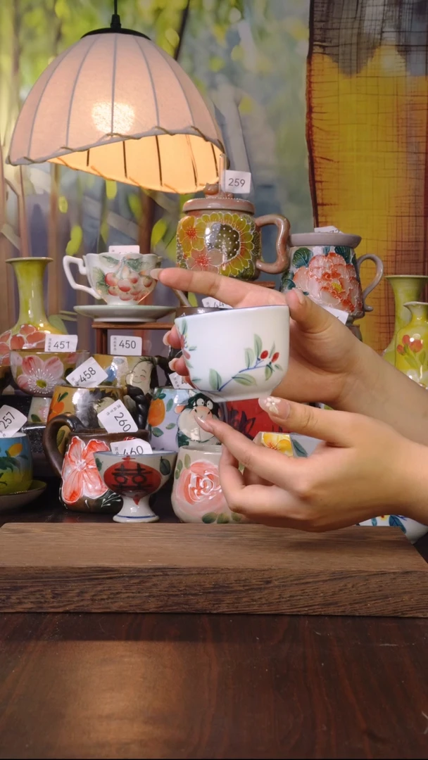 摆件泥垚手作 景德镇手工手绘器物