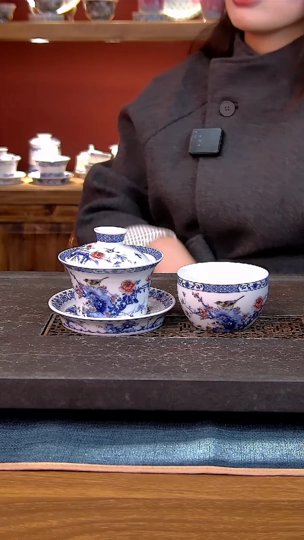 简装家用款2件套 白瓷陶瓷茶具