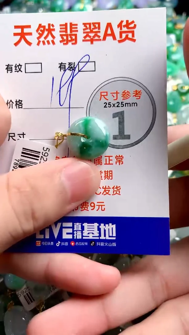 翡翠18K金镶嵌颈饰0264999464