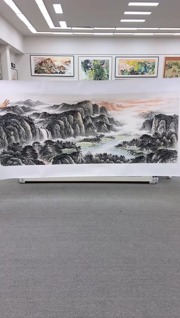 国画富水长流       280*124