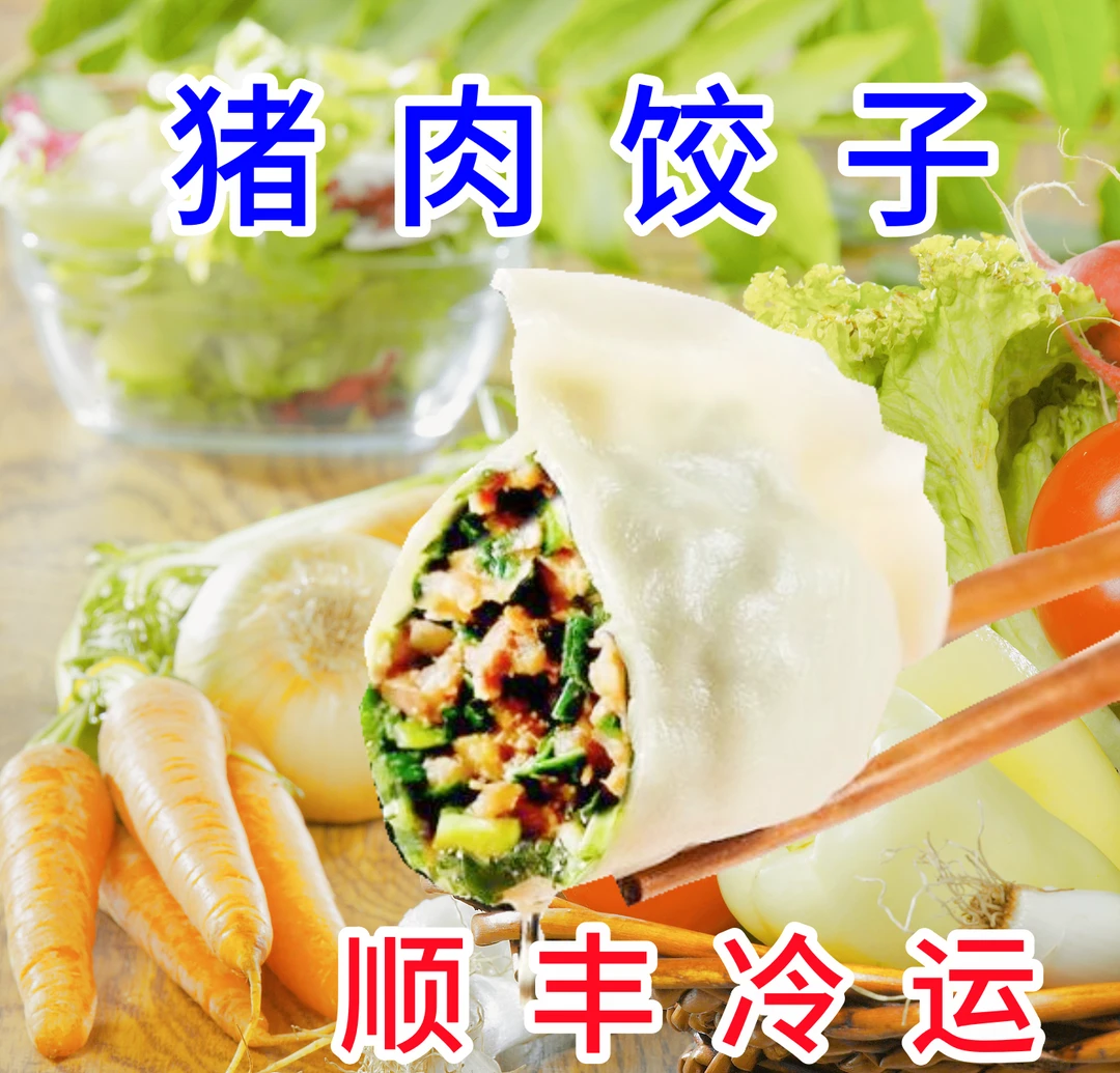 【拍2斤送2斤1单4斤】猪肉水饺茴香饺子手工水饺4斤80个超新鲜F1