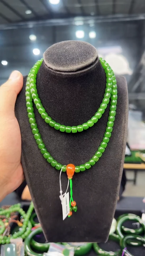 项链未镶嵌和田玉卡7左右老型珠