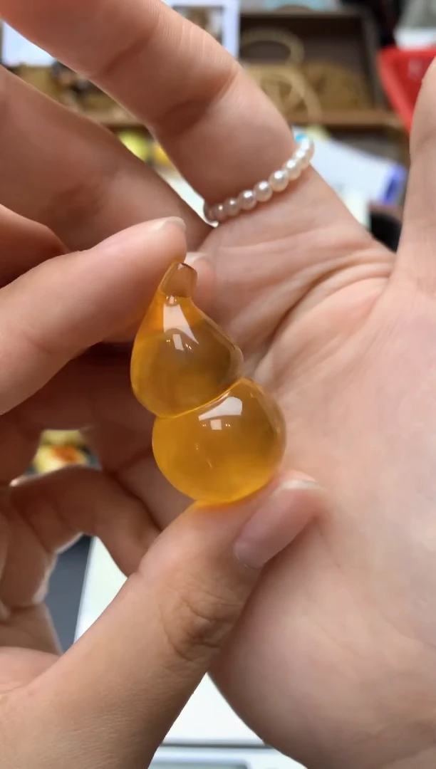 【闪购商品】琥珀珠宝奇石未镶嵌130琥珀蜜蜡花粉水线小坑介意勿拍