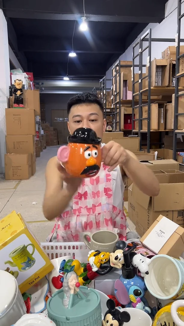 瓷片小号土豆先生罐子