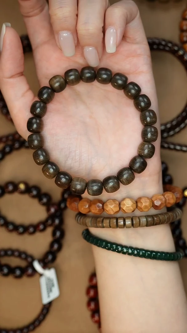 檀香木手串/手链阴沉老山檀香老型10mm微瑕