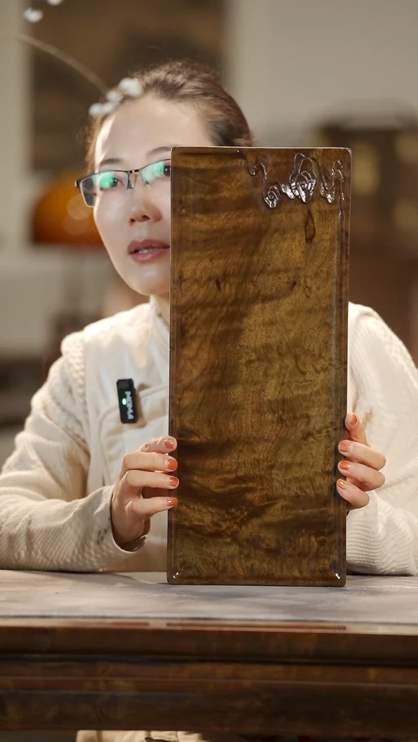 【闪购商品】金丝楠木雕519祥云干泡茶盘