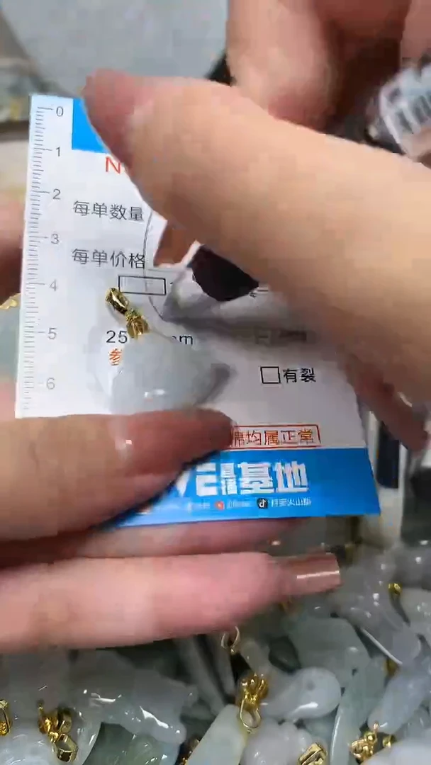 翡翠未镶嵌颈饰净货挂件-6204