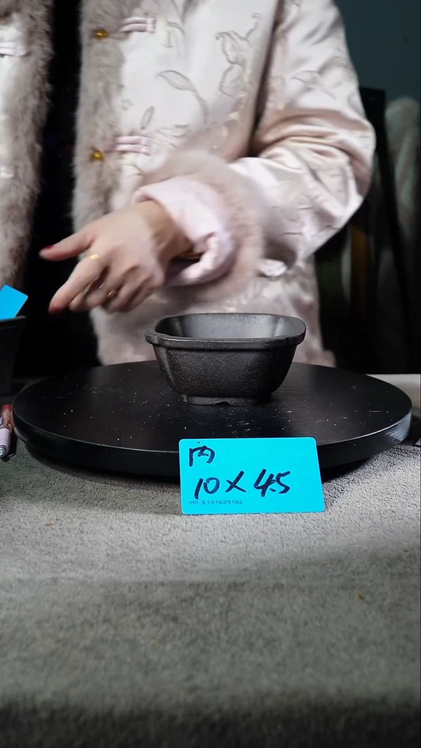 B0076宜兴紫砂花盆