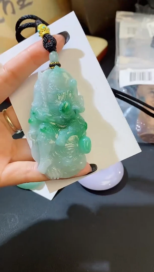 颈饰未镶嵌翡翠@**尘 缅甸天然A货翡翠