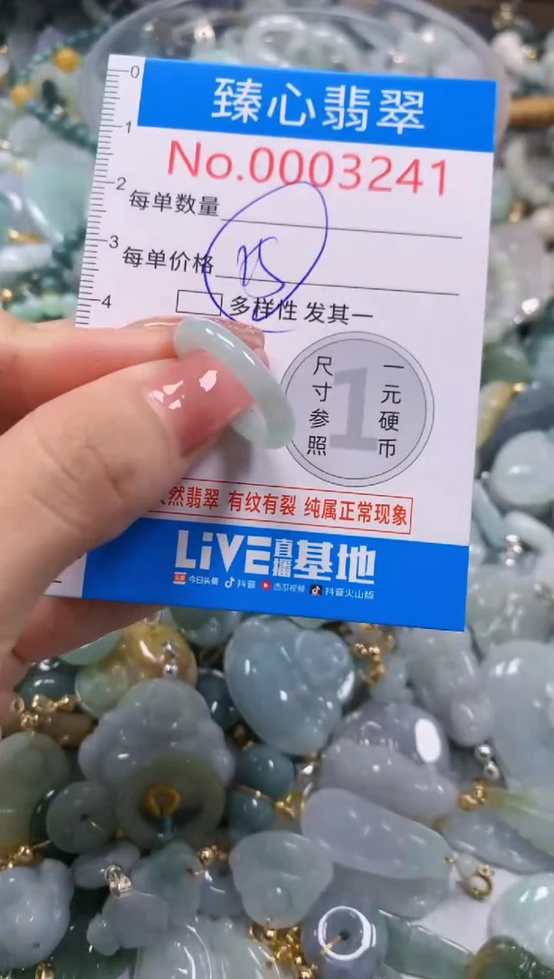 翡翠未镶嵌颈饰3241