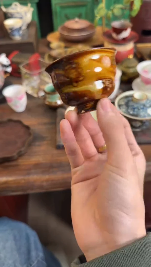 【闪购商品】其他洞尚造物木首釉矮葫芦杯