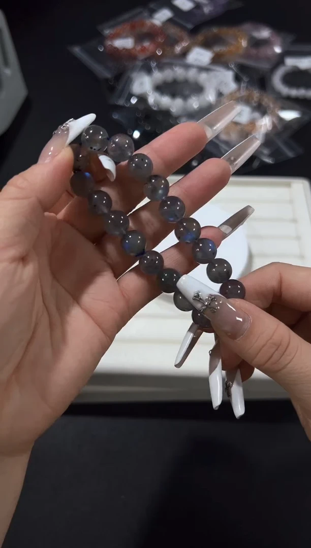 未镶嵌手串长石47h多样性发其一【1条】默认微瑕