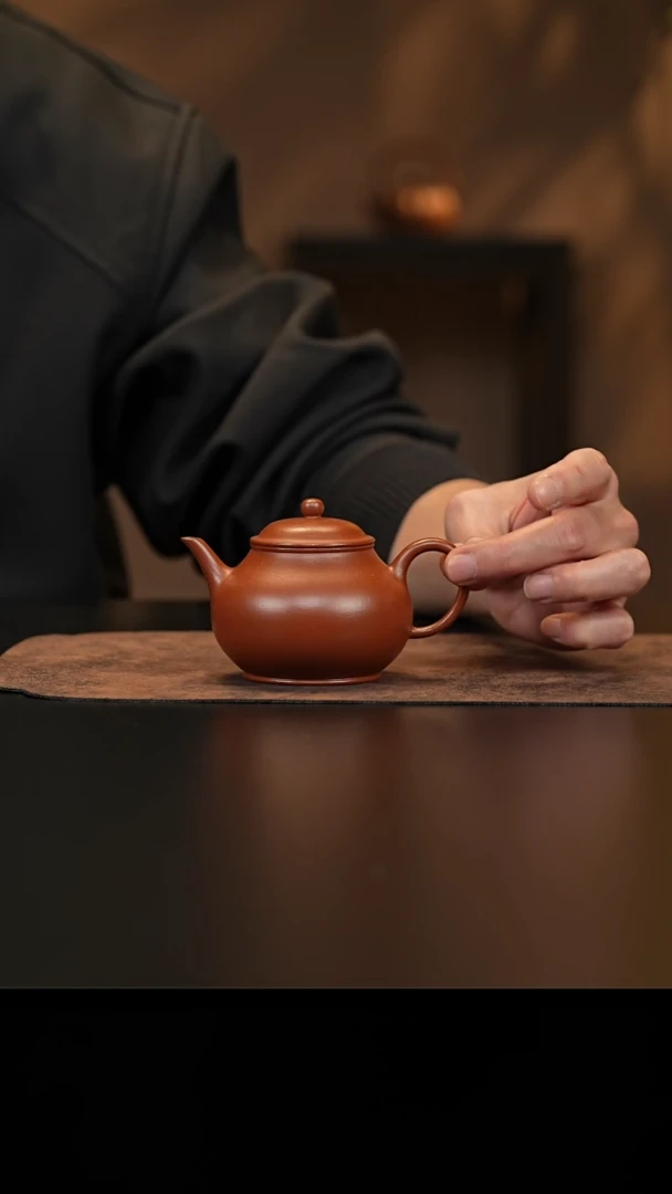 【闪购商品】紫砂茶壶允禾斋wdx 朱泥 潘壶 160c