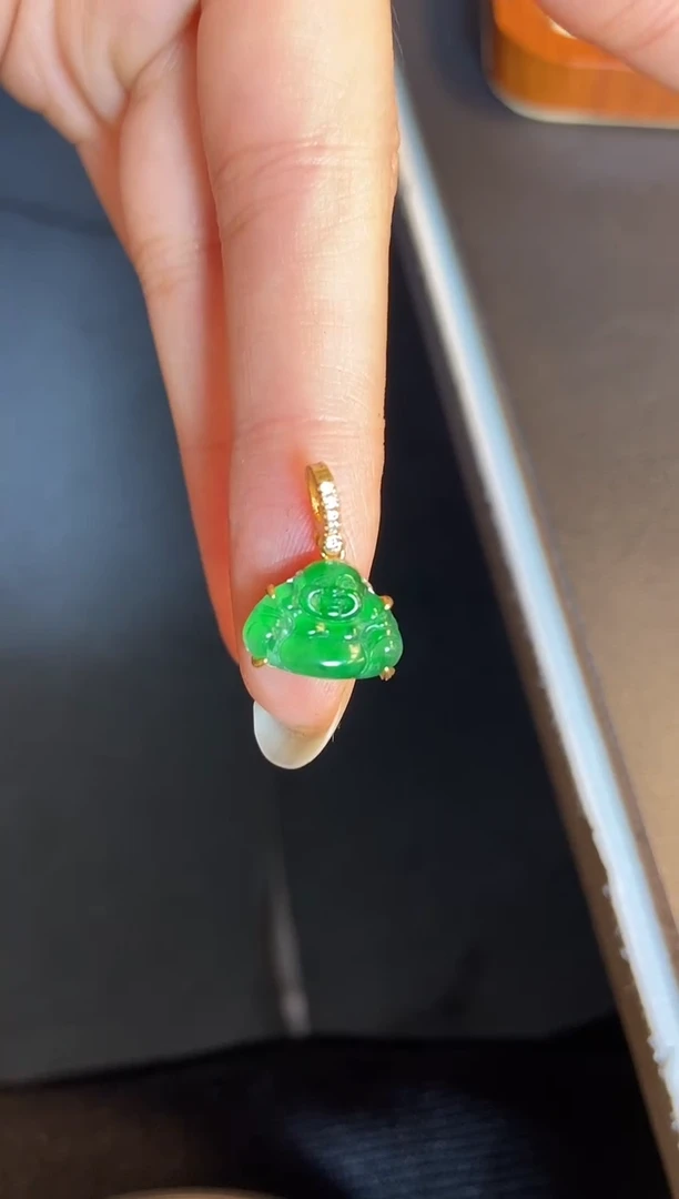 吊坠(不含链)银S925镶嵌翡翠1