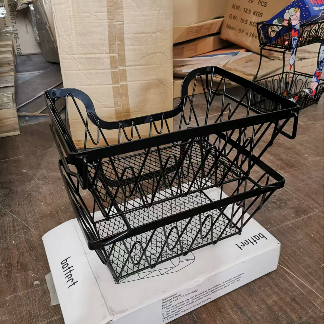 ES-FB004果蔬置物篮双层方形叠放04款置物架库存尾货（七楼）2230