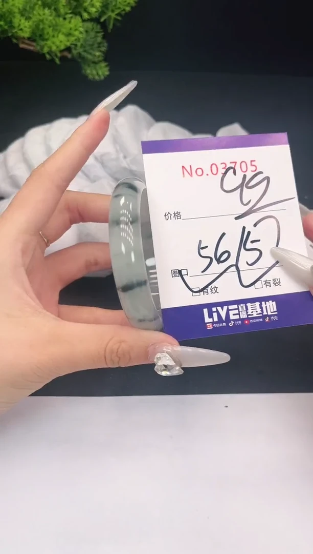 未镶嵌手镯翡翠3705