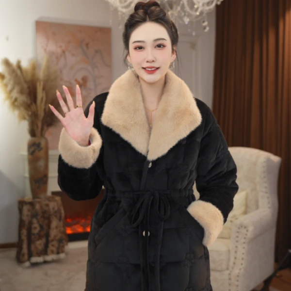 【奶油泡芙】2025冬季新款睡衣女家居服套装夹棉加厚可外穿绒时尚