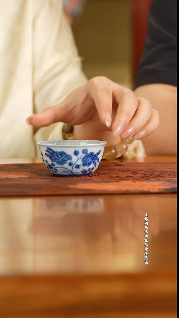 望月怀古秋葵花小鸡缸杯@@wyhg107