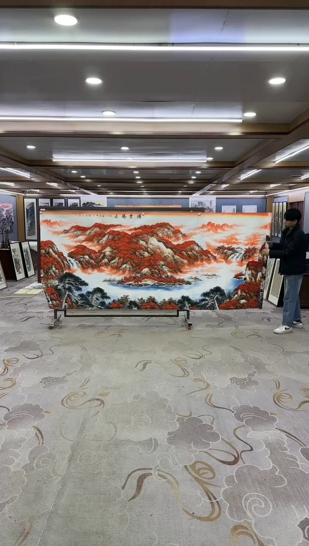 绘画Y-刘雪红-大丈二-山水画