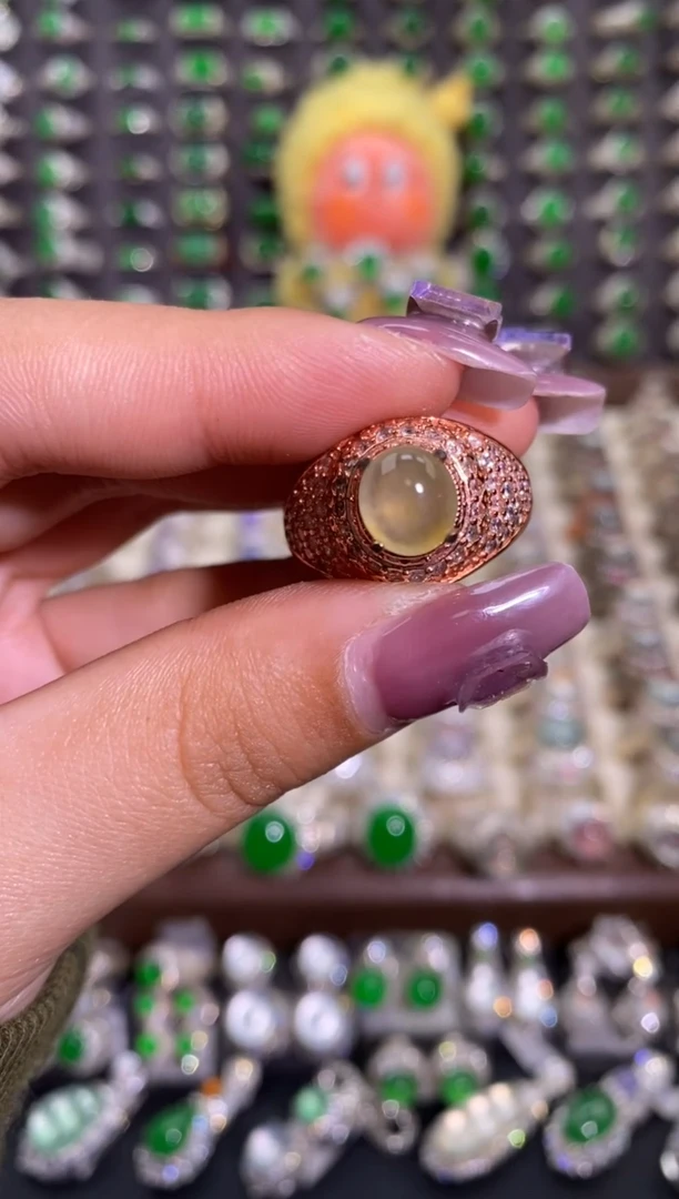 未镶嵌戒指翡翠天然缅甸A货翡翠未镶嵌 粉丝福利