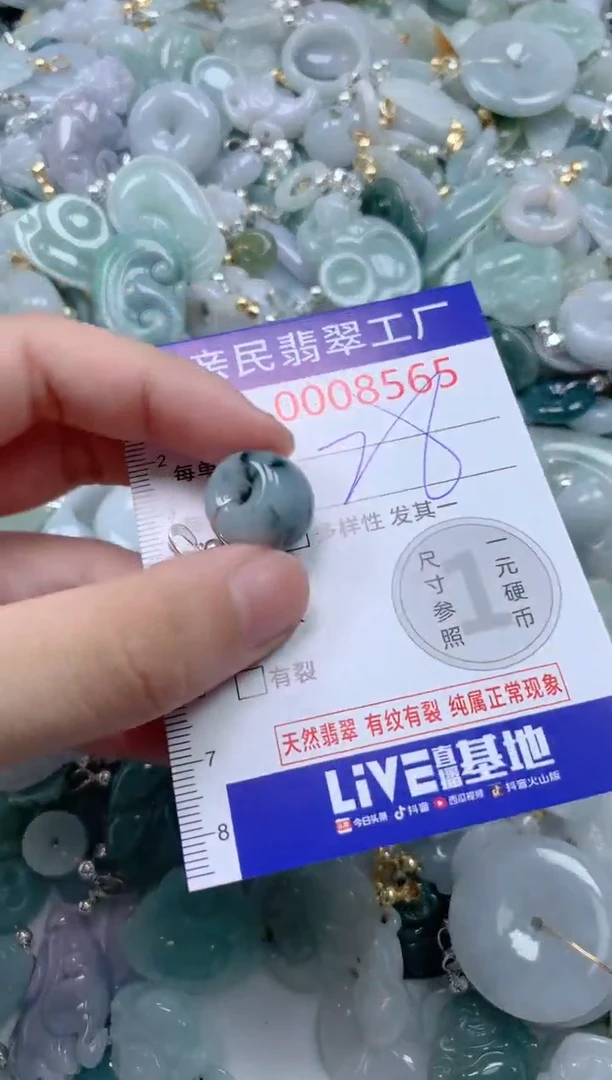 翡翠未镶嵌颈饰8565