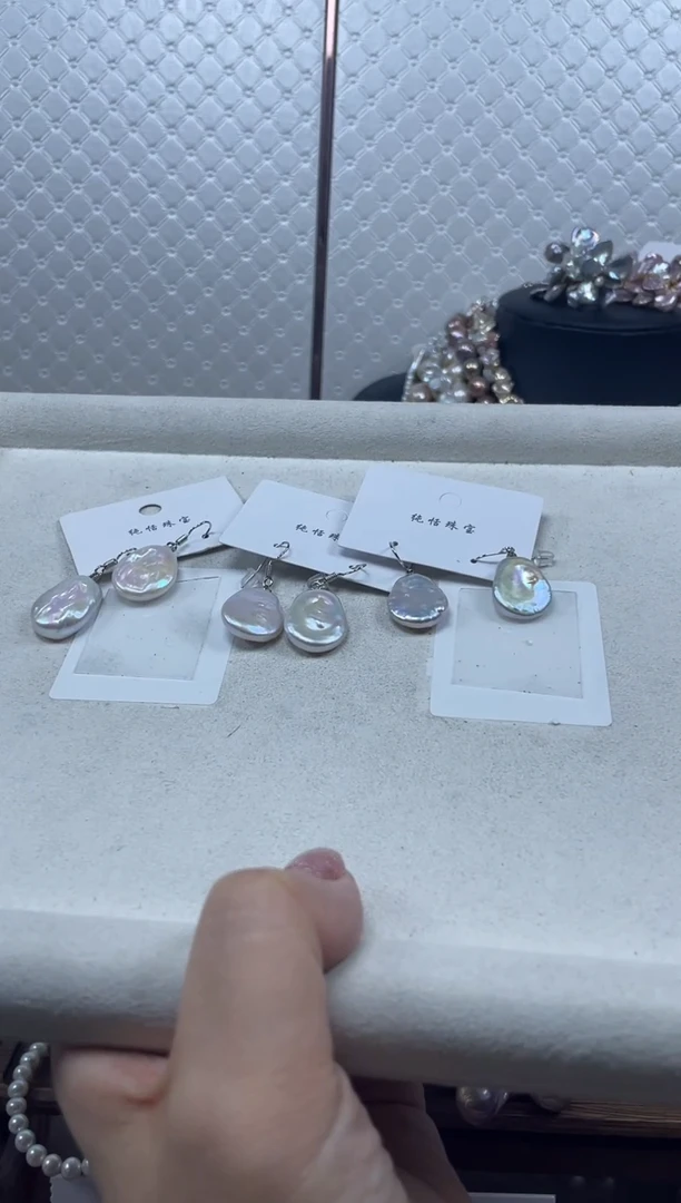 未镶嵌耳饰淡水珍珠【纯恬珍珠】（多样性发货发一）