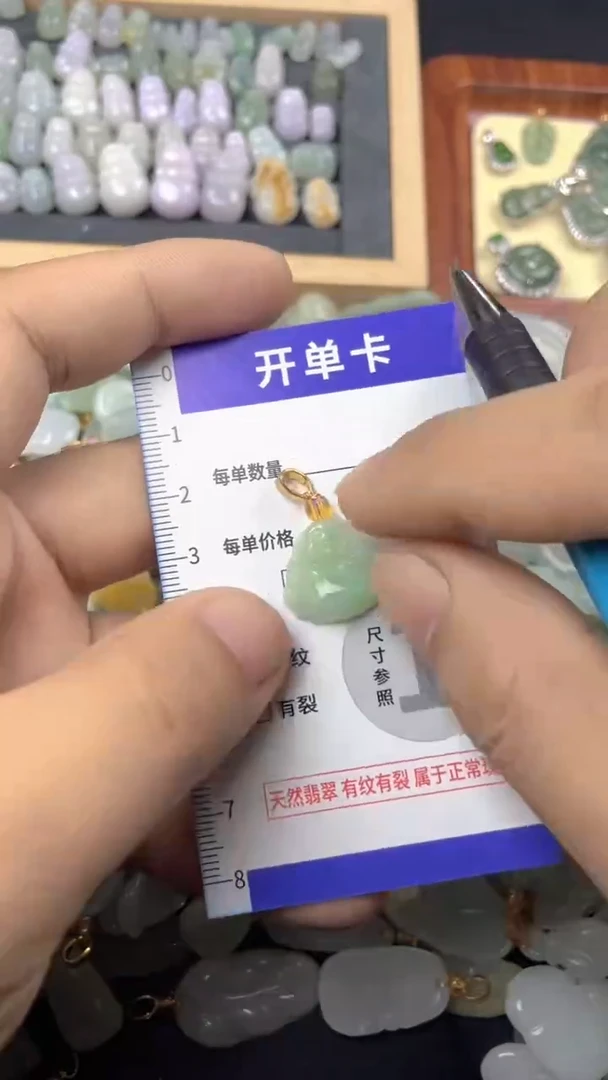 颈饰未镶嵌翡翠天然A货翡翠