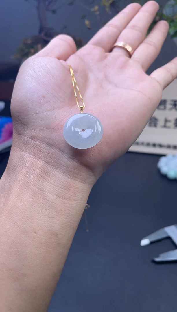 【闪购商品】翡翠颈饰18K金镶嵌多样性发一件  平安扣