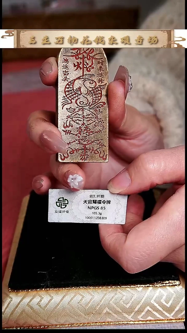 编号498双鱼护卫牌（配脖挂）