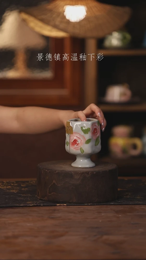 陶瓷景德镇高温釉下手绘陶瓷017