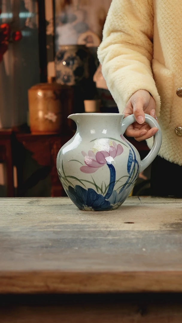 【闪购商品】瓷片景德镇纯手工釉下彩精品花瓶