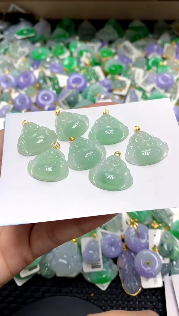 【闪购商品】翡翠颈饰18K金镶嵌111111111（多样性发其一）