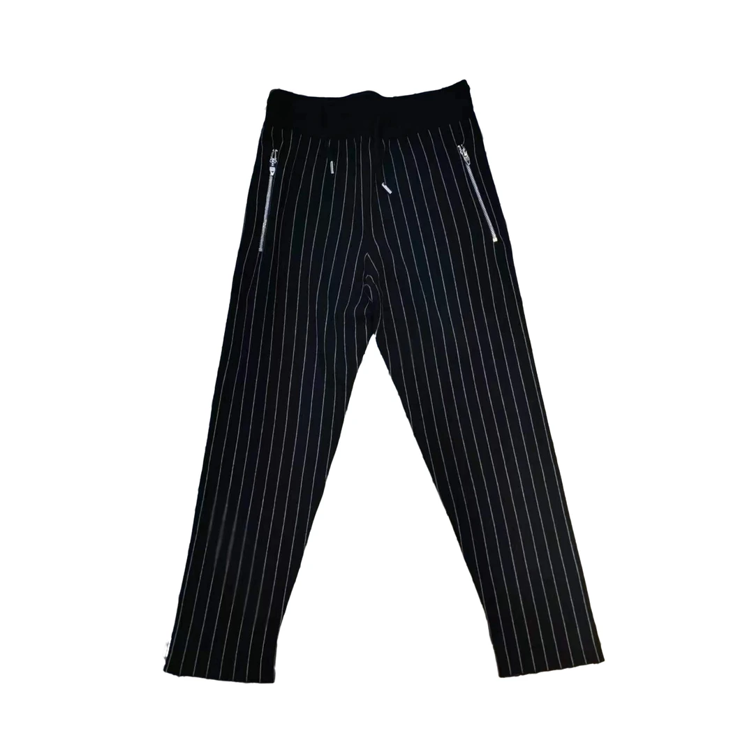 HQ「英伦条纹裤」羊毛英伦条纹时尚休闲九分裤