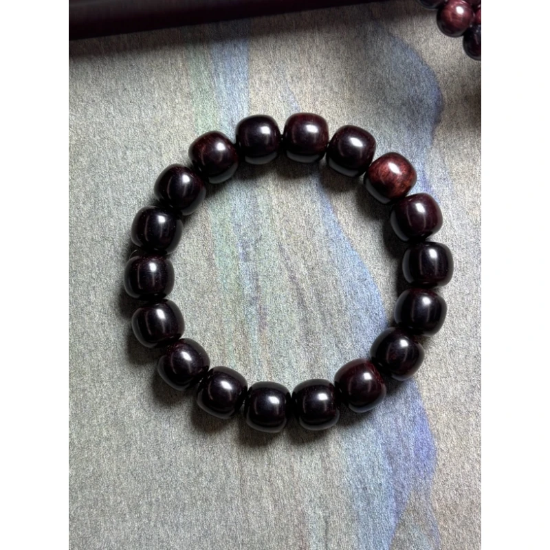 A870 海南黄花梨紫油梨老型手串12mm