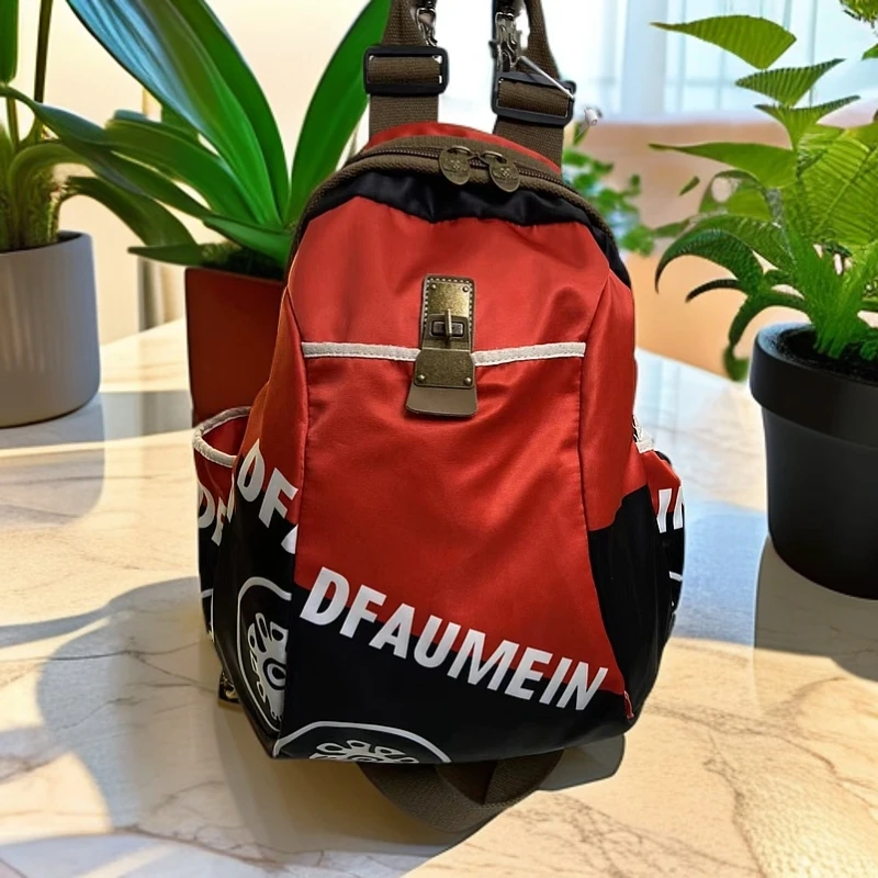 时尚休闲双肩包百搭女士民族风双肩包女肩包多功能潮流女士包布包