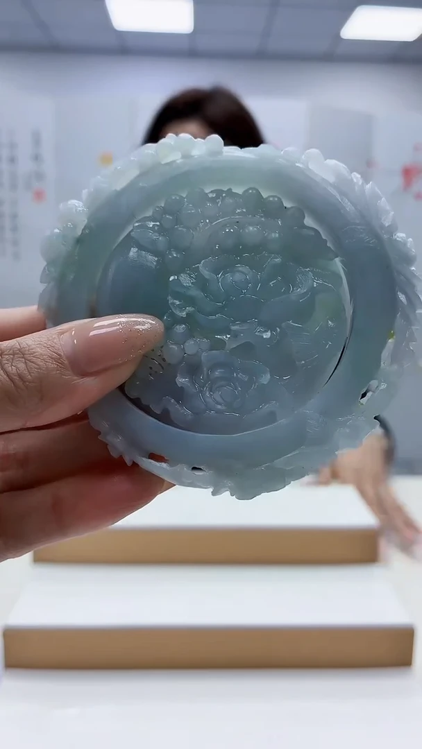未镶嵌定制翡翠4829MM-毛货套镯146