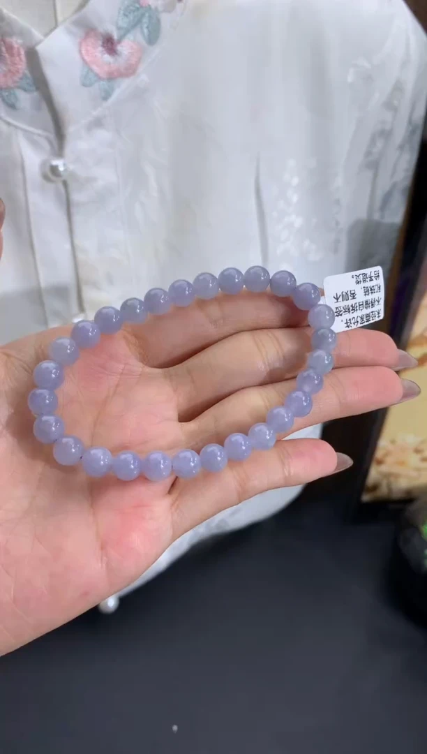 未镶嵌手串翡翠卡6.6-7mm