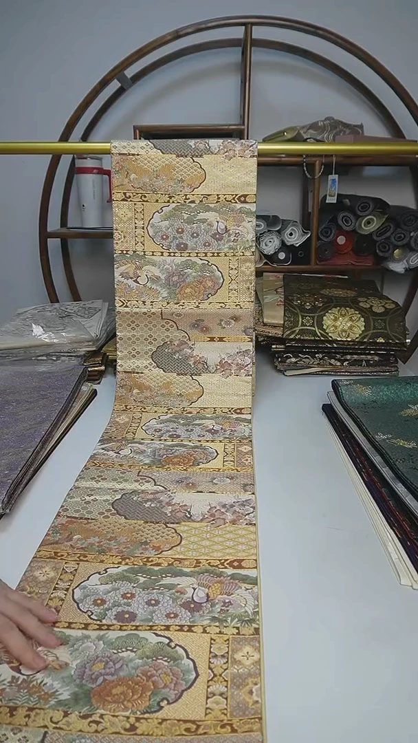织绣39西阵织六通花鸟
