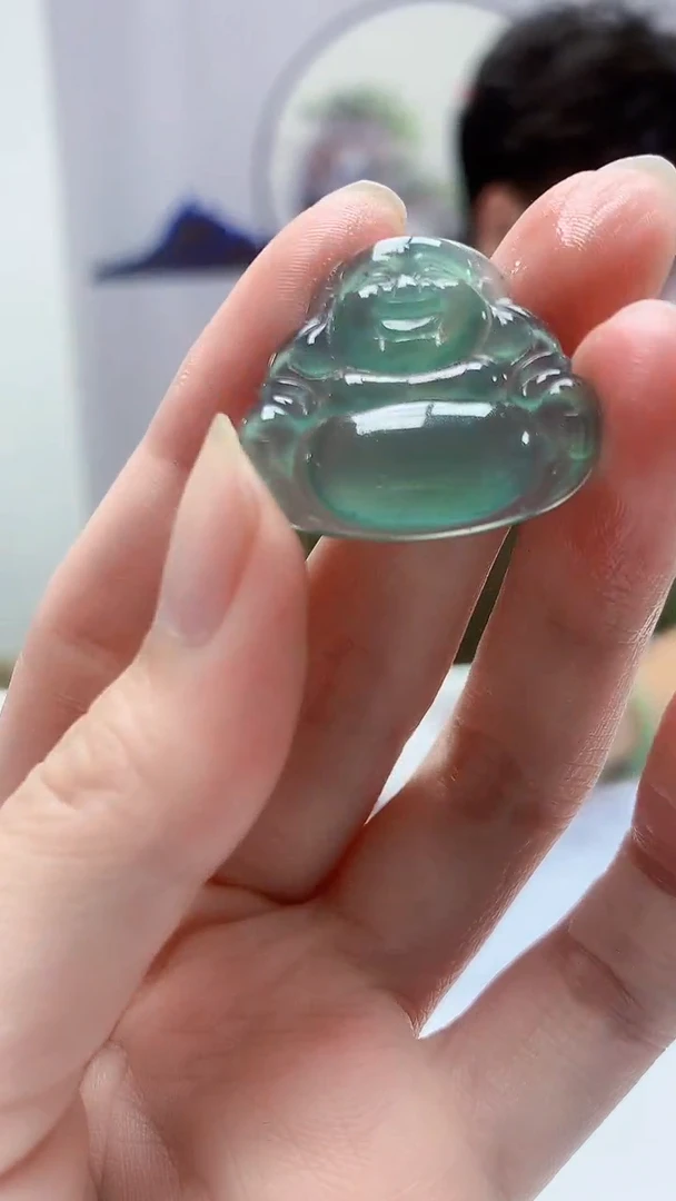【闪购商品】定制翡翠未镶嵌4688zm-毛货挂件佛公33