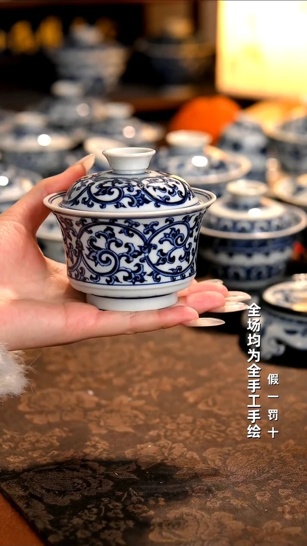 景德镇纯手工柴窑茶具