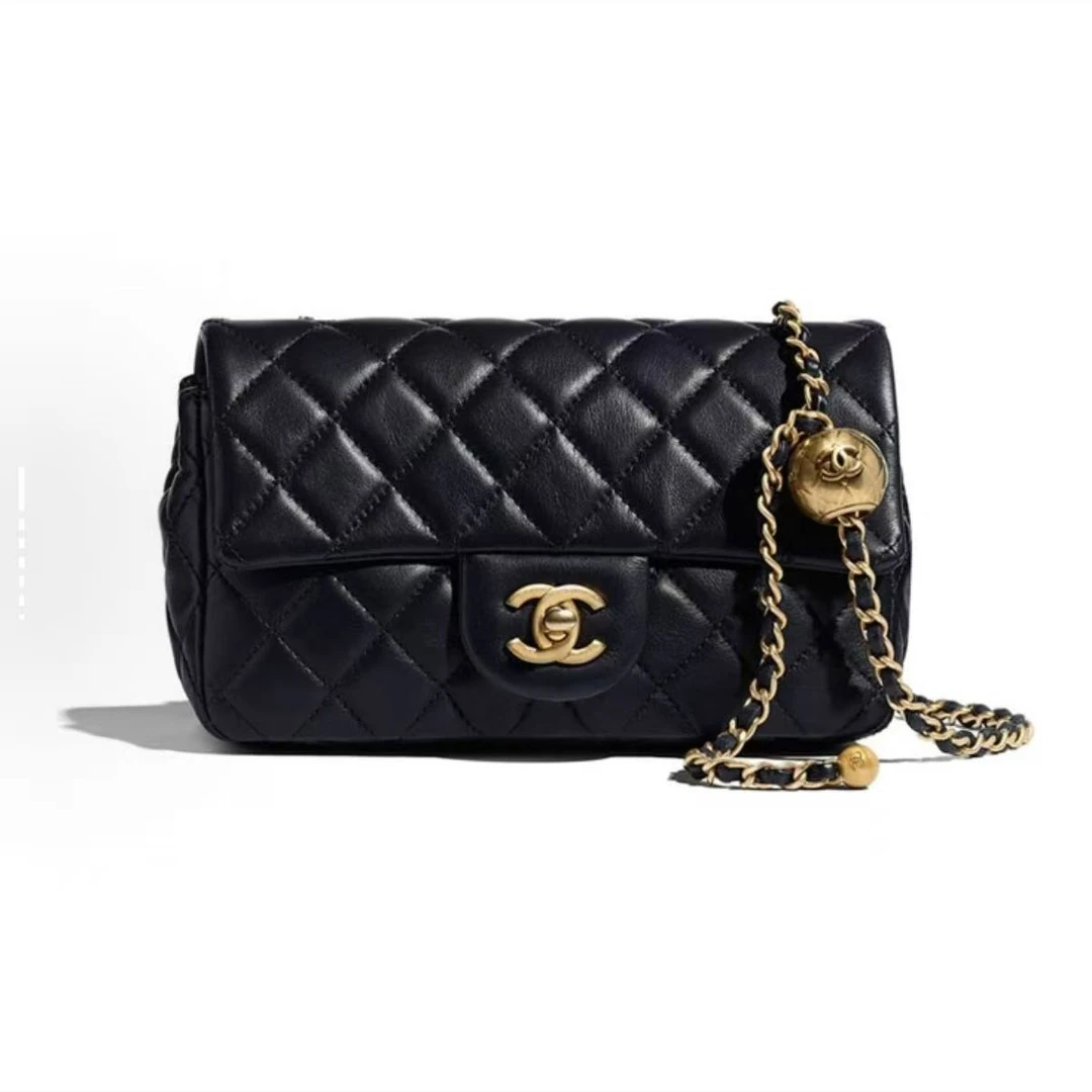 99新 Chanel/香奈儿  金球大mini  安洁利严选链条包